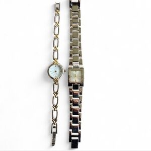 Anne Klein Gold and Silver Bracelet Set